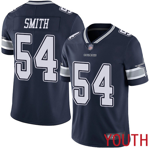 Youth Dallas Cowboys Limited Navy Blue Jaylon Smith Home #54 Vapor Untouchable NFL Jersey